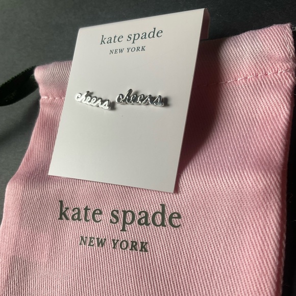 Kate Spade “Cheers” Studs - Picture 4 of 8